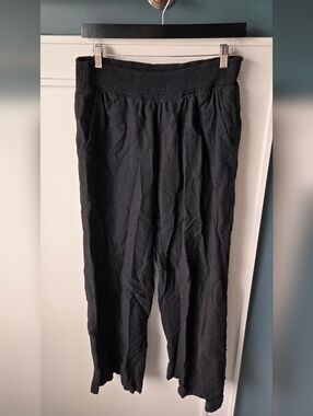 Hurley Black Elastic Waist Pants